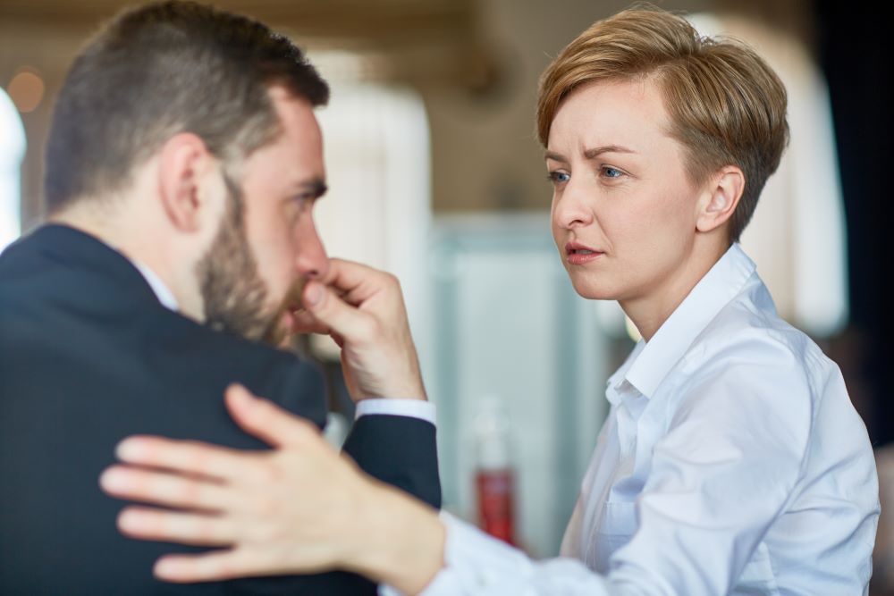 A Picture of HR Consultant pulling employee records